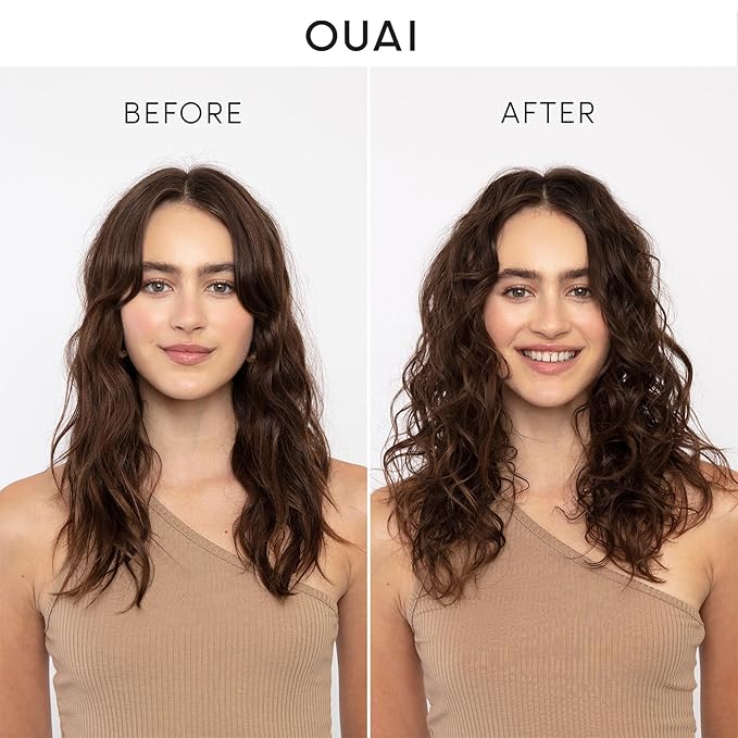 OUAI Medium Hair Bundle - Shampoo (10 Oz), Conditioner (10 Oz) & Hair Treatment Masque (8 Fl Oz) with Shea Butter, Keratin and Panthenol - Paraben, Phthalate and Sulfate Free