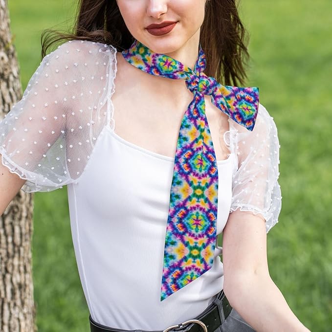 Headband Hair Band for Women Girls Lady, Fashion Mandala Tie Dye Art Hair Scarf Sports Travel Spa Sweat Band Headbands Long Turban Head Decor