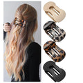 Flat Hair Clips for Women,French Lay Flat Claw Clips,Matte Strong Hold Side Hair Clip Thick & Thin Hair No-Slip Duck Billed Jaw Claw Clip 4 Pcs