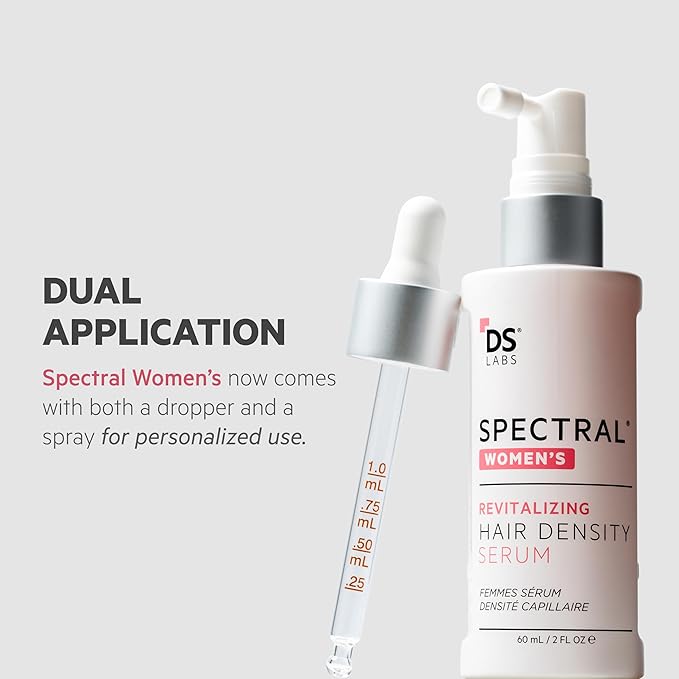 DS Labs Spectral Women’s Hair Density Serum (formerly Spectral.CSF), 60mL - Lightweight Leave-In for Fuller, Thicker Looking Hair, Fast Absorbing, Non-Greasy, For All Hair Types (Pack of 3)