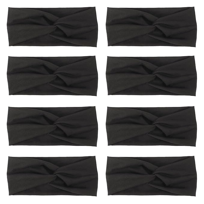 DRESHOW Headbands for Women Girls Vintage Headband Knotted Headwraps Criss Cross Hair Bands Accessories