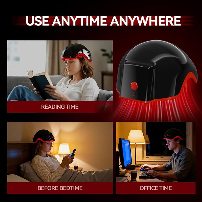 Red Light Therapy for Hair Growth, Laser Cap Red Light Higher Dose for Hair Regrowth FDA Cleared for Hair Loss Treatment LLLT Hair Thinning & Alopecia for Men Women