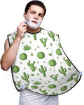 Men's Beard Maintenance Apron, Waterproof & Easy Clean, Cactus