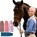 Equestrian Headbands Designed to Wick Moisture and Protect Hair Under Helmets, for Horseback Riding, Biking, and Securing Ear Buds