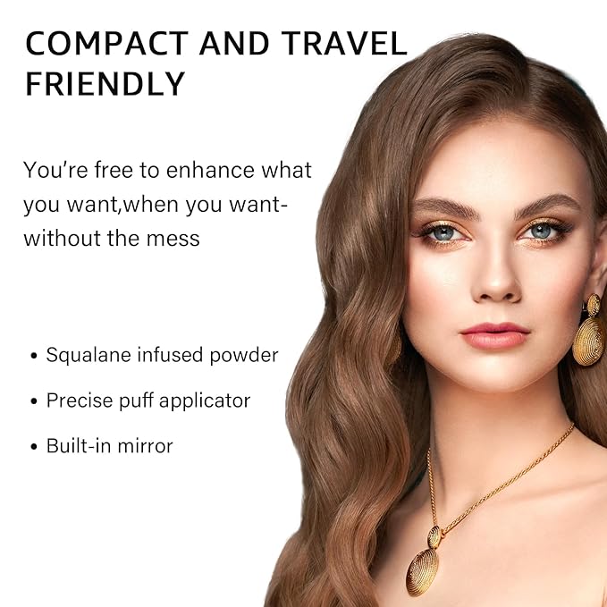 Root Touch Up Hair Color For Concealing Hair Loss and Thinning, Gray Hair Shadow Root Cover Up Hairline Powder For Women Men Eyebrows, Beard Line (Med Brown)