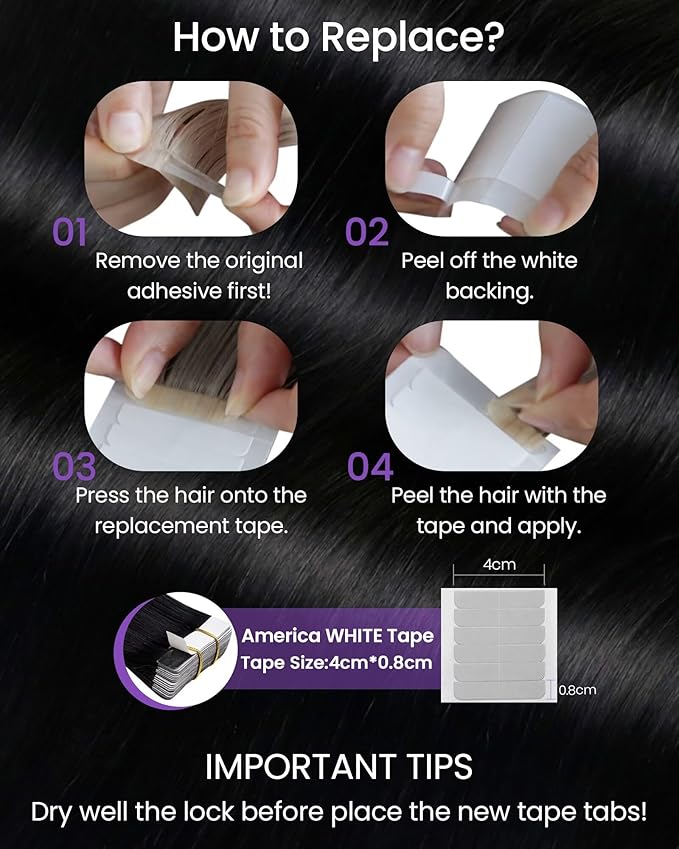 LaaVoo Hair Extensions Tape in Ombre Real Human Hair Tape in Extensions Natural Black to Medium Brown Mixed Caramel Brown 22 Inch 20pcs/50g