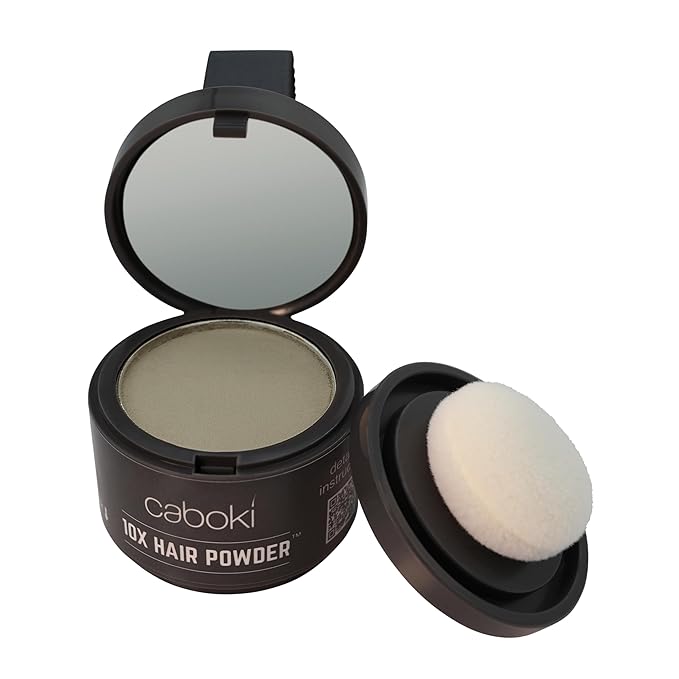 Caboki Healthful Powder Volumizer for Men & Women: Thinning Hair Solution for Root Touch Up, Hairline & Edges, Covering Hair Loss, Bald Spots & Gray Hair - TALC-Free,
