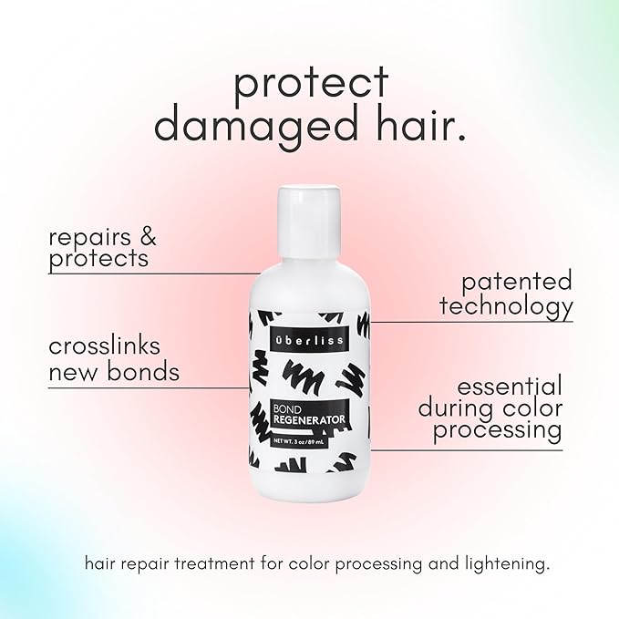 Uberliss Bond Regenerator, 3.7 oz Hair Repair Treatment for Color Processing and Lightening, Repairs Damaged Hair