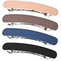 Fsmiling Hair Barrettes for Women French Hair Barrette Clip Medium Matte Hair Clips Barrette No Slip Hair Accessories 4-Pack