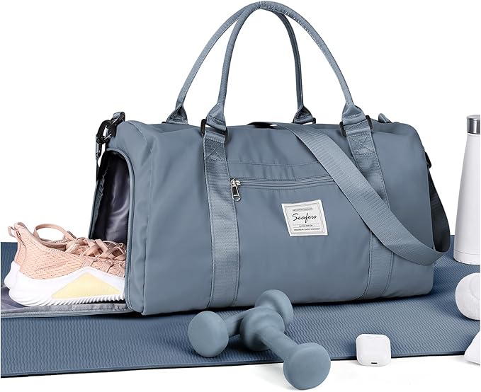 Gym Bag Womens,Travel Duffel Carry on Bag Sport Tote Bag Weekend Overnight Bag