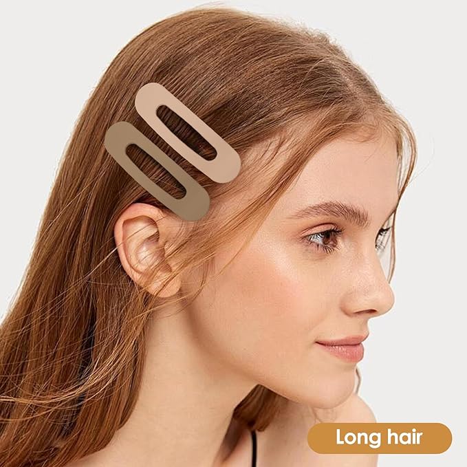 Small Flat Hair Clips for Women Lay Down Clips for Thin Hair Accessories 8pack