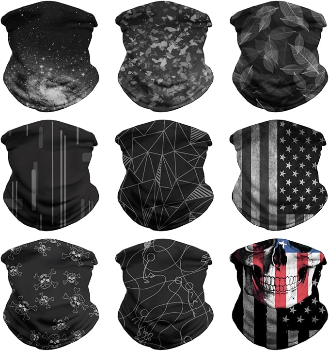 Neck Gaiter Face Cover - Sun Protection Mask Balaclava for Men and Women
