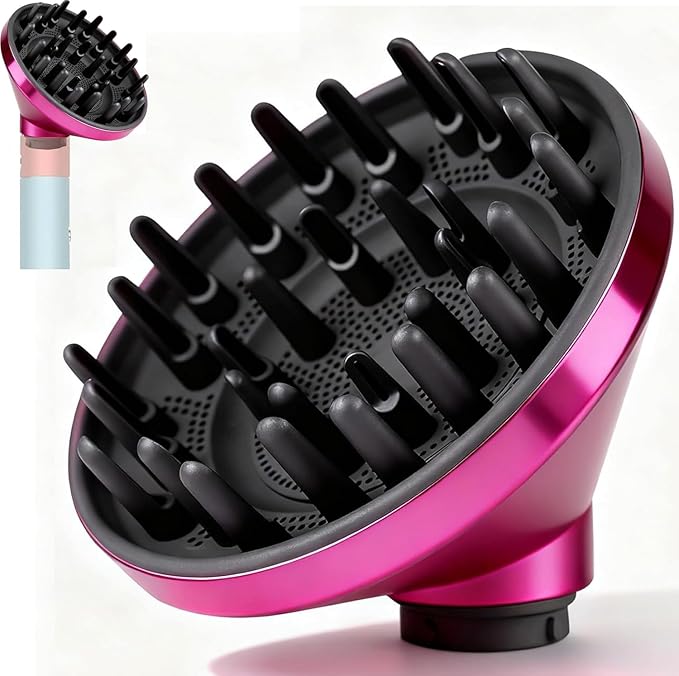 Large Diffuser Attachment Compatible with Dyson Airwrap, Upgraded Diffuser Nozzle to Dryer Faster and Define Curls Hair,Hair Dryer Diffuser Attachment Alternative,for Dyson Airwrap Attachments,P
