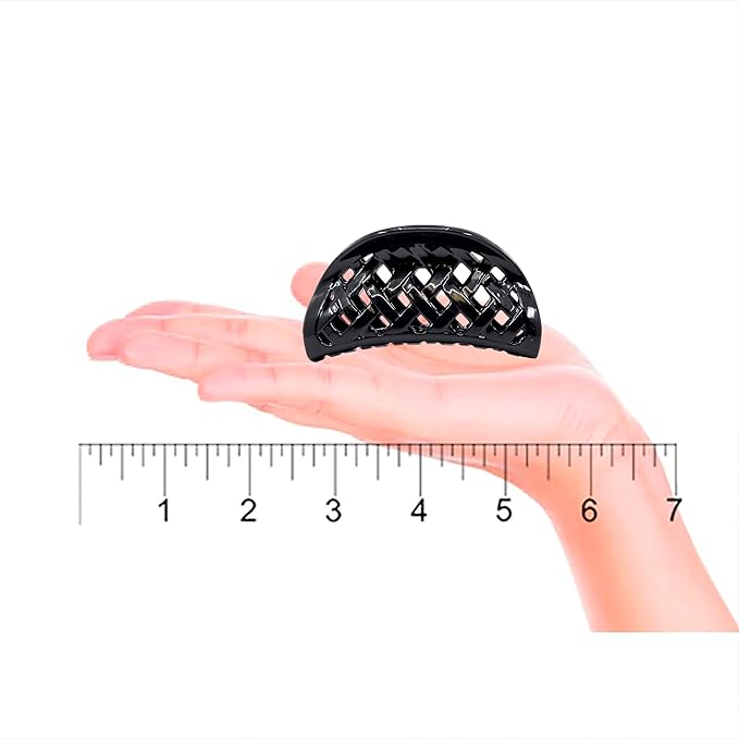 Camila Paris CP1808 French Hair Clip for Women Thick Hair for Long Curly Wavy Hair, Girls Hair Claw Clips Jaw, Durable Styling Big Claw Clip for Thick Hair, Strong Hold No Slip Grip, Made in France