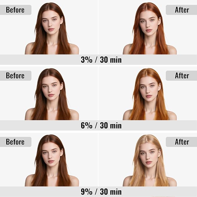 Hair Bleach Powder,High Performance Up to 8 Levels of Lift for Hair Highlights & Lightening(45g/1.59oz)