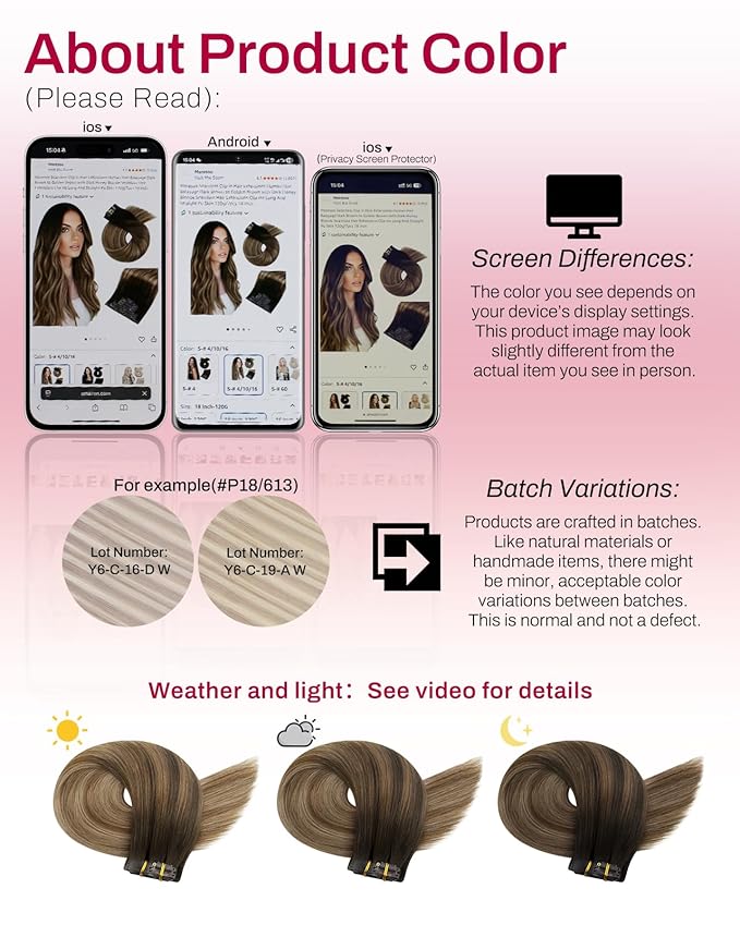 Moresoo Real Human Hair Clip in Extensions Dark Brown to Blonde Seamless Extensions Clip in Human Hair Balayage Dark Brown to Golden with Medium Blonde Pu Weft Invisible for Thickness 150g/7pcs 22in