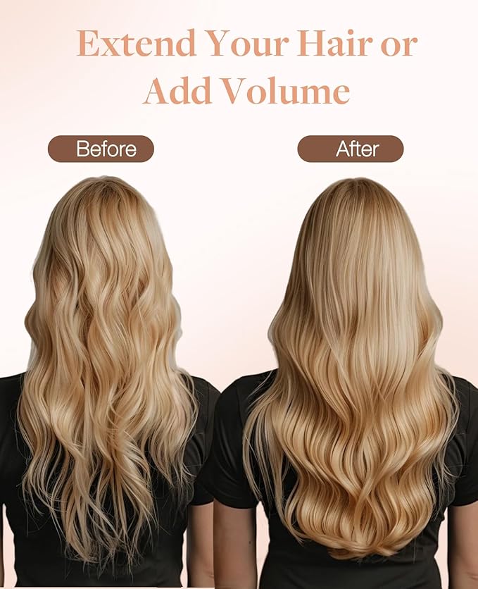 GOO GOO Invisi Edge Tape in Hair Extensions Human Hair, 60A Platinum Blonde, 10pcs 16inch 25g, Virgin Remy Hair, Seamless Injected Tape, Natural Look