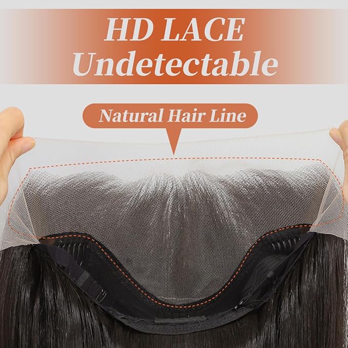 Synthetic 13x4 HD Lace Front Wigs Pre Plucked 26 Inch Long Wavy Ombre Burgundy with Black 100% Futura Premium Lace Wigs For Black Women Ready to Wear Daily Party Use