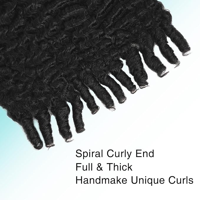Burmese Curly Clip In Hair Extensions Real Human Hair 8pcs 120g/Set Spirally Curly Classic Clips Ins Full Head For Black Women 16 Inch Natural Black
