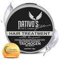 Nativo's Hair Styling Cream and Regrowth Treatment For Men and Women - Hair Thickening Mask with Bee Honey & Trichogen - Tames & Strengthens, Dry, Frizzy, Curly Hair, Paraben-Free (160g)