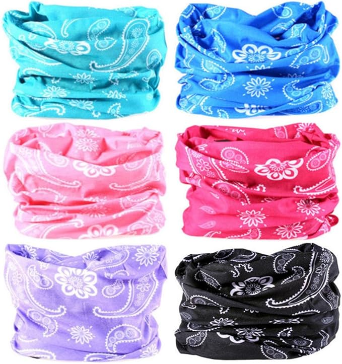 Headband Neck Gaiter Head Wrap Headwear Face Mask Magic Scarf Bandana for Men and Women