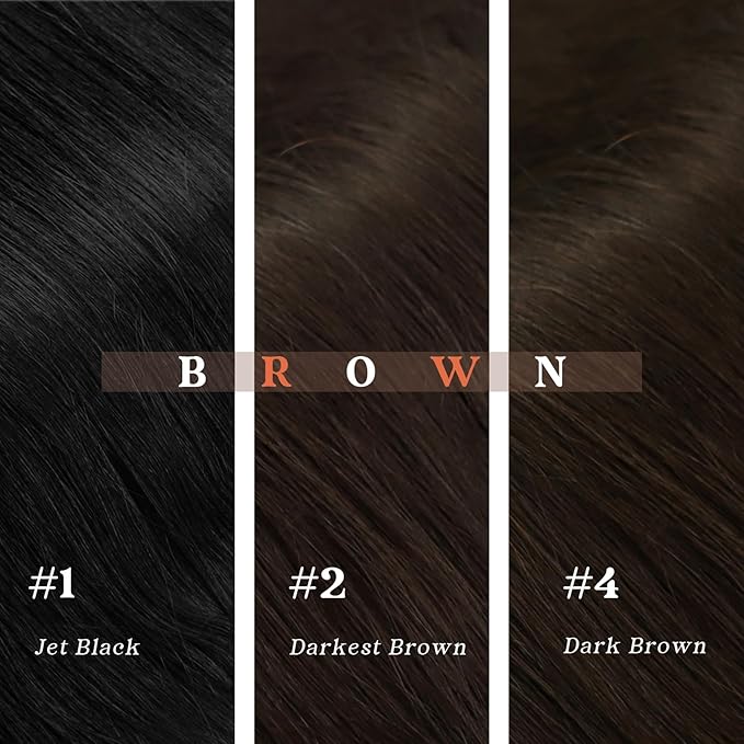 Ve Sunny Dark Brown Hair Extensions Clip ins for Women Human Hair Extensions Clip ins Real Human Hair 18Inch Thick End Clip in Hair Extensions Double Weft 120g
