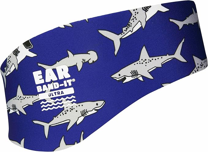 Earvolution Ear Band-It Ultra Swimming Headband for Kids and Adults - Invented by Ear, Nose, and Throat Physician - Custom Anti-Slip Grip Neoprene Maximizes Protection, 12 Color Options, 3 Sizes