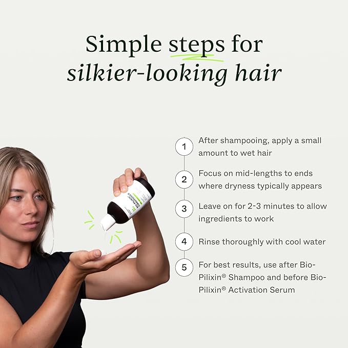 Scandinavian Biolabs Bio-Pilixin® Conditioner For Women | Prevents Split & Damaged Ends, Restores Weak Hair, Supports Scalp Vitality, Dermatologically Tested, Made in Denmark, 250 mL/ 8.8 Oz