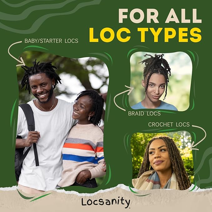 Locsanity Daily Moisturizing Spray for Dull, Dry Locs – Trial Size Passion Fruit Hair and Scalp Moisturizer for Dreadlocks, Sisterlocks, Microlocks, Braids to Control Oil and Frizz (4 fl oz)