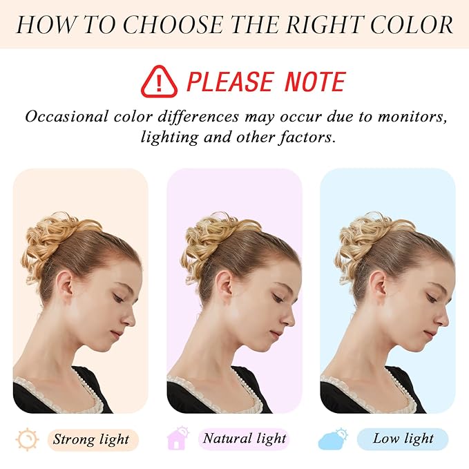 Large Messy Bun Hair Piece Curly Synthetic Extensions Scrunchies Fake Chignon Updo Hairpieces for Women Jet Black