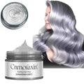 Silver Hair Color Wax,Temporary Hair Color Dye,Natural Hair Coloring Wax for Halloween Cosplay, Party & Daily Use 4.23 oz