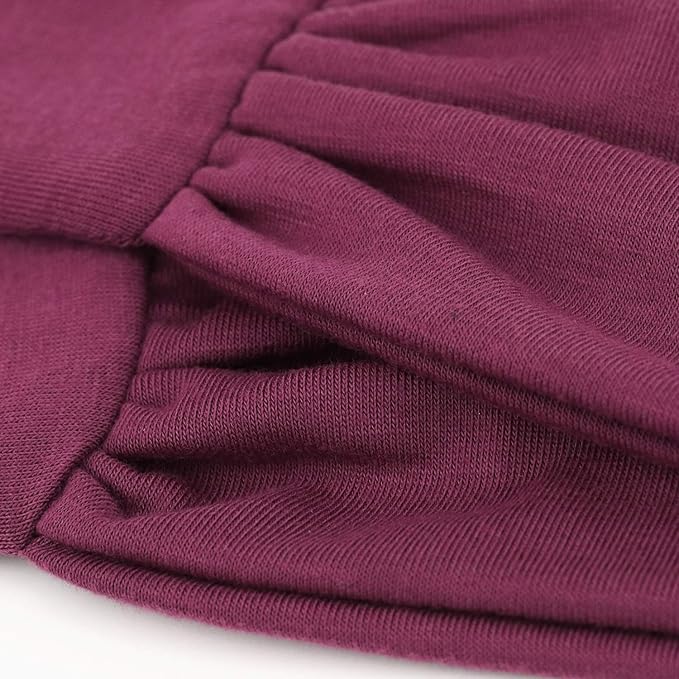 DRESHOW 6 PCS Adjustable Headbands for Women Knotted Headbands Elastic Non-Slip Fashion Hair Bands for Workout Sports Running Yoga