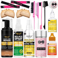 Lace Tint Mousse Wig Milk Spray for Synthetic Hair, Leave-in Conditioner Spray Conditioner ＆ Detangler Moisturizer, Wig Glue for Lace Front Wigs Strong Hold Hair Adhesive Wigs Accessory Essentials Kit