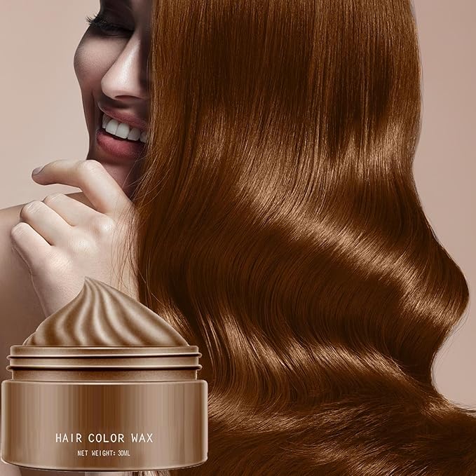 Hair Color Wax - 30ml Temporary Washable Hair Dye, Style and Color Easily for Women Men Teens and Kids, Styling Cream for Parties Cosplay Halloween, Vibrant Fun Colors Easy to Apply Wash