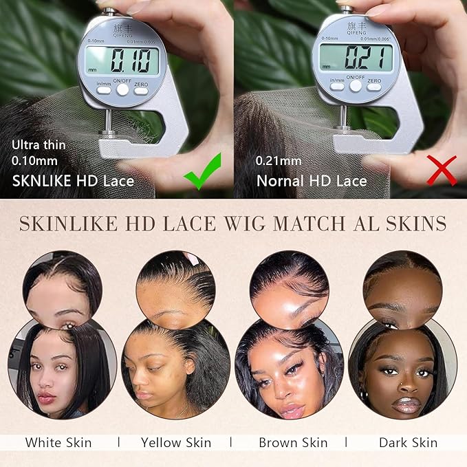 1B/30 Highlight Ombre Body Wave 13x4 Full Frontal Lace Wig SKINLIKE Swiss HD Lace Wig 0.10mm Ultra-thin Invisible Pre plucked Bleached Tiny Knots Balayage Brown Colored Wigs for Women 200% Density