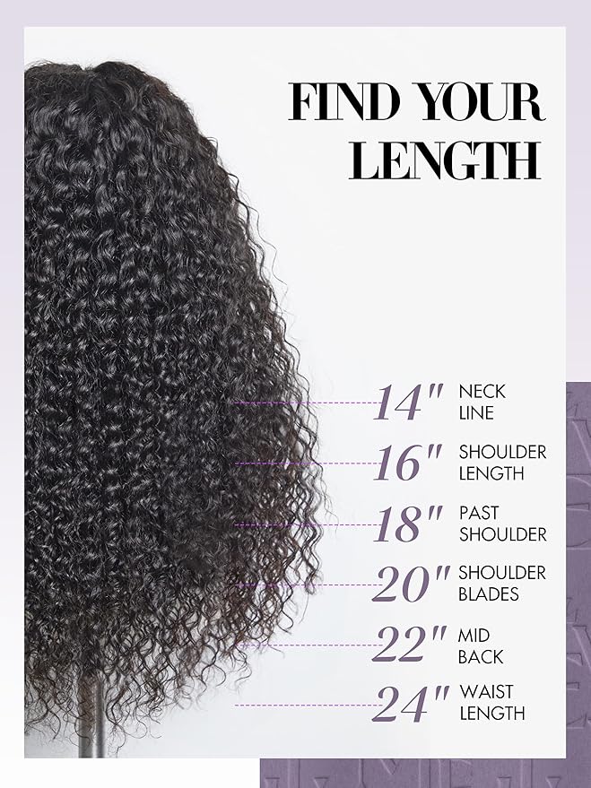 LUVME Burmese Curly Clip in Hair Extensions Real Human Hair Messy Curly Clip Ins Fullness with 2 Pack for Women Brazilian Remy Human Hair Natural Black 135g 16Inch