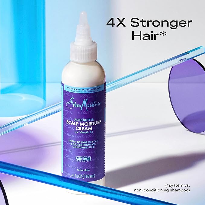 SheaMoisture Hair Cream Aloe Butter & Vitamin B3 With A Boost Of Hydration To Hydrate Scalp + Moisturized Hair 4oz