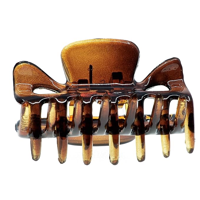 Camila Paris CP22/2 French Hair Clip for Women, 1.5 inch Set of 2 Tortoise Girls Hair Claw Clips Jaw Fashion Durable Styling Hair Accessories for Women, Strong Hold No Slip Grip, Made in France