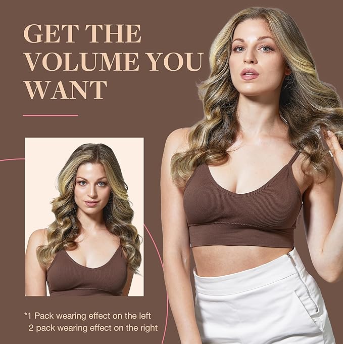 GOO GOO Clip in Hair Extensions Real Human Hair, Remy Human Hair Extensions Clip ins for Women, Natural Human Hair, 22inch 120g 7Pcs, 2/6/18 Balayage Brown to Dirty Blonde