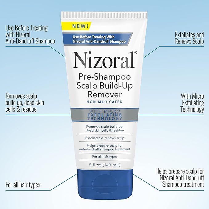 Nizoral Pre-Shampoo Scalp Build-Up Remover - Exfoliates and Renews Helps Prepare for Anti-Dandruff Shampoo Treatment, 5 oz