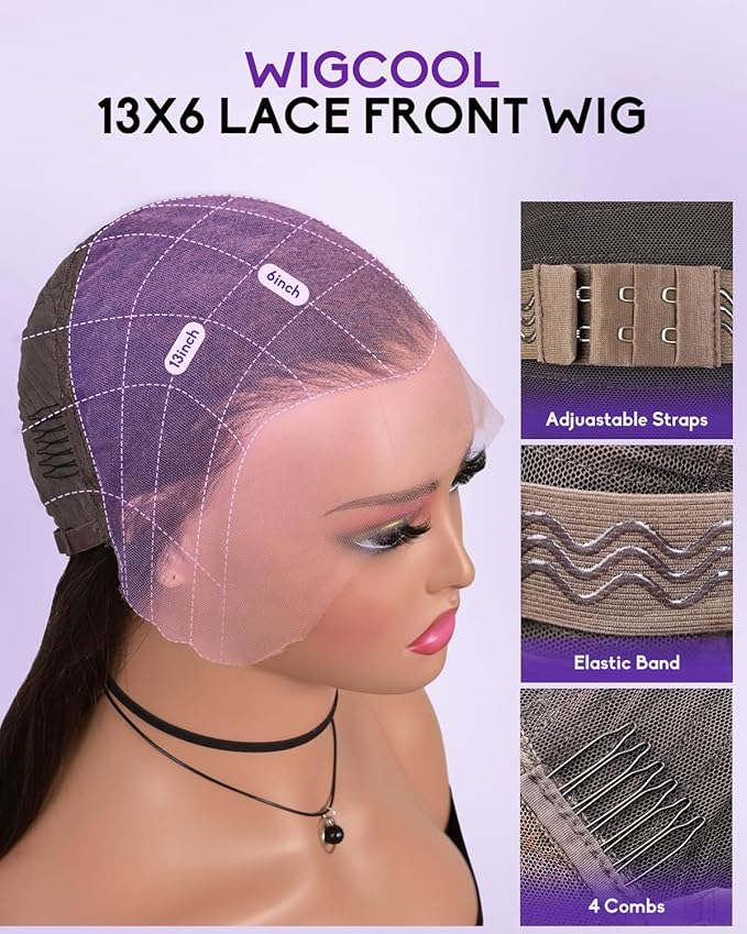 13x6 Lace Front Wigs Human Hair 180 Density Straight Transparent Lace Front Wigs Human Hair Pre Plucked Wigs for Women Glueless Wigs No Synthetic Blend Triple Lifespan 3X 20inch