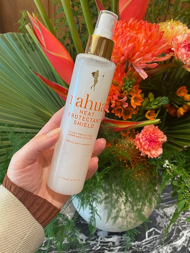 Rahua Heat Protectant Shield Spray, Vegan Lightweight Heat Protection for All Hair Types, Thermal Styling Primer, Morete & Hibiscus, Shea & Quinoa, Tropical Guava & Coconut Scent, 6.5 Fl Oz