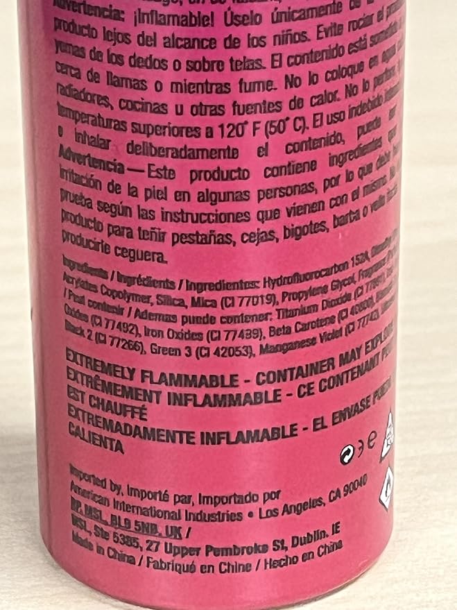 Jerome Russell Temporary Hair Color Spray, Blue Black - Intense Spray-On Temporary Hair Color, Fast-Drying, Non-Sticky, Travel Size Hair Dye for Instant Vivid Hair Color, 2.2 oz