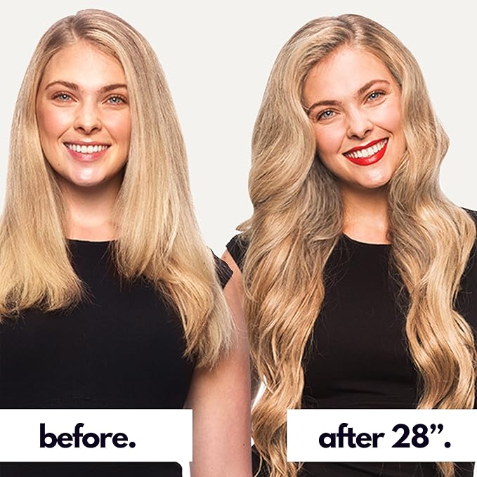 Irresistible Me Real Human Hair Extensions Clip Ins – 100% Human Hair Clip In Extensions for Length & Volume – Invisible Extension – Heat Resistant & Dyeable – Honey Blonde, 20 Inches
