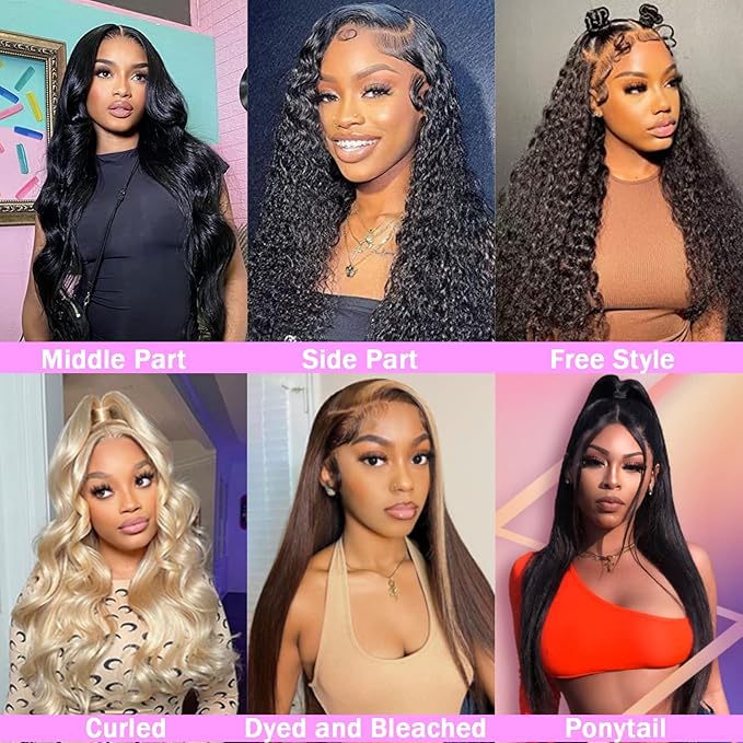 Straight Lace Front Wigs Human Hair Pre Plucked 180 Density Unprocessed Brazilian Virgin Human Hair 13x6 HD Lace Frontal Wigs Black Human Hair Glueless Wigs for Women 26 Inch