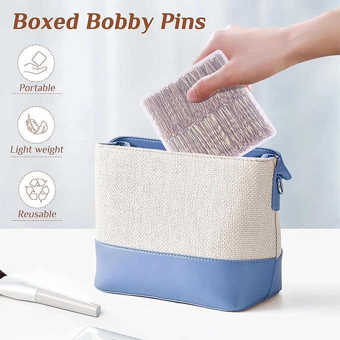 Bobby Pins - Blonde Hair, 360 Pcs, 2 Inch, Secure Hold, Kids to Women
