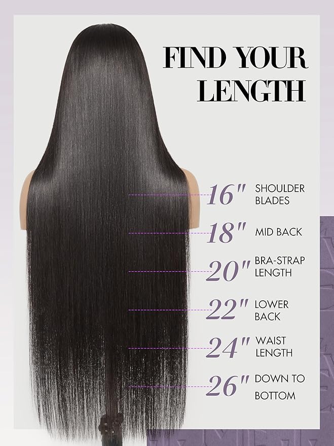 LUVME Seamless Clip in Hair Extensions Human Hair, 16 Inch 135g 9pcs Natural Black Hair Extensions Clip in Human Hair Sliky Straight Remy Human Hair Extensions