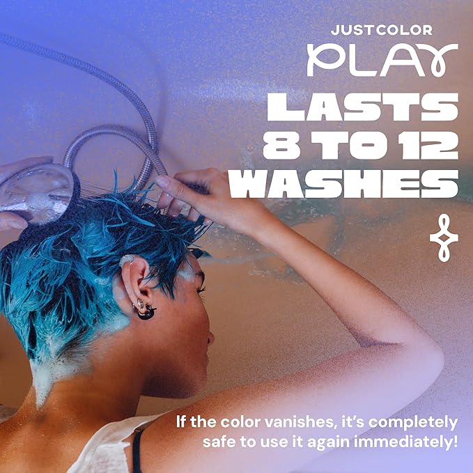 Just Color Semi Permanent Spray Dye | Customizable Shades | Ready in 10 Minutes | No Mess - Sprayable Hair Color | Leave in Conditioner | Lavender Haze Hair Dye Spray | Lasts 8-12 Washes | Pack of 2