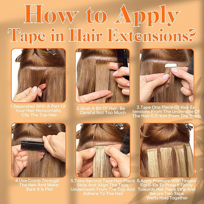 Full Shine Insert Virgin Tape in Hair Extensions Color Black Seamless Human Hair Tape in Extensions 25Gram Invisible Injection Tape Hair Extensions Real Human Hair 24Inch 10Pcs for Travel