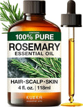 KUKKA Rosemary Essential Oils - 4 Fl Oz - for Hair, Skin, Diffuser, Aromatherapy & DIY Soap Making Scent